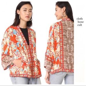FREE PEOPLE 🌼 Wildflower Kimono Zipper JACKET (Excellent Condition)
